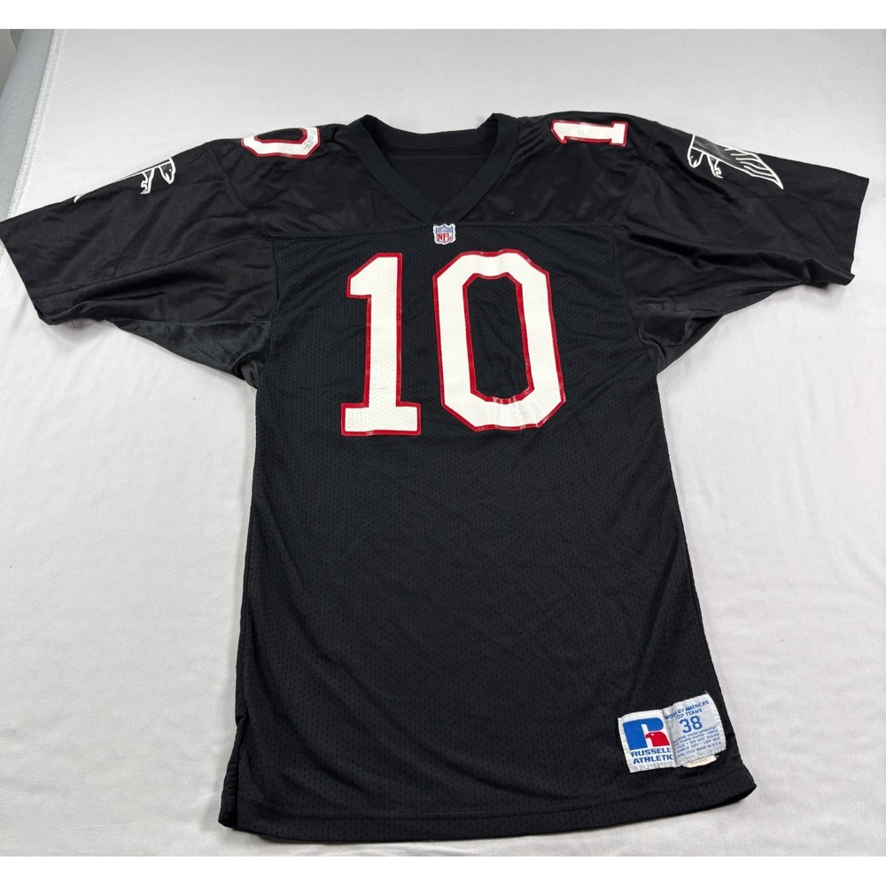 Vintage 80s Atlanta Falcons Jersey Black Pro Cut Bret Clark Player Issued NFL